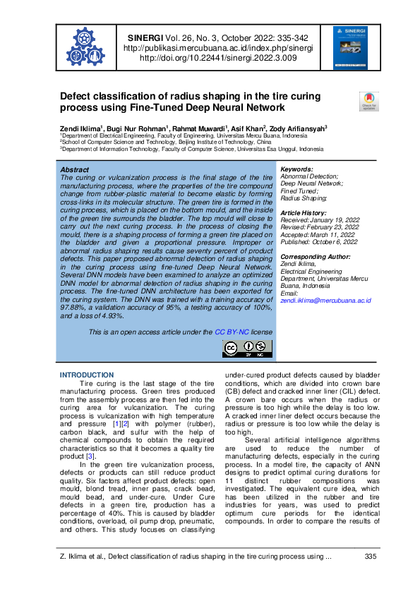 (PDF) Defect classification of radius shaping in the tire curing ...