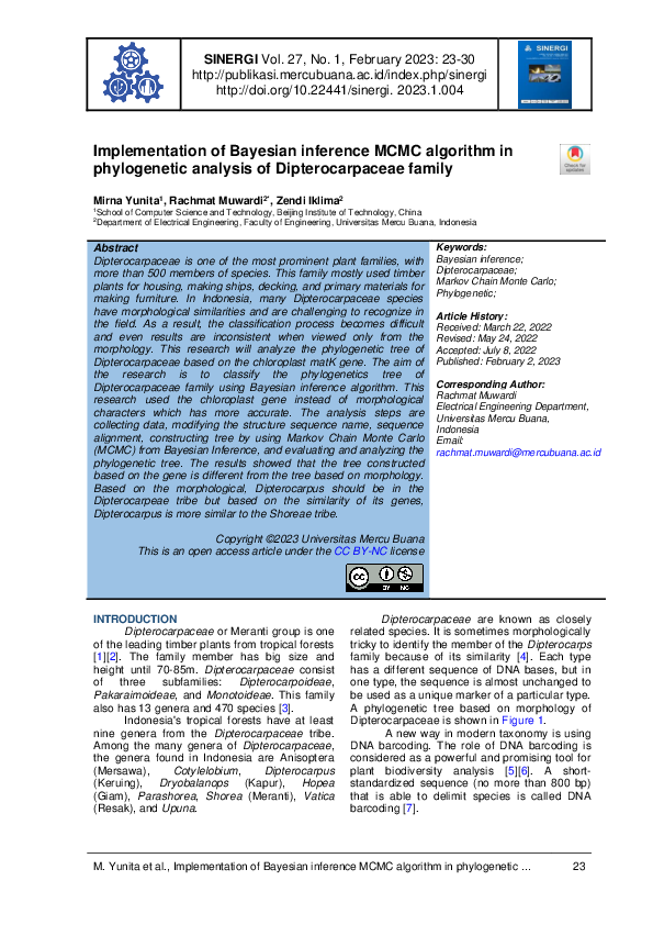 (PDF) Implementation of Bayesian inference MCMC algorithm in ...