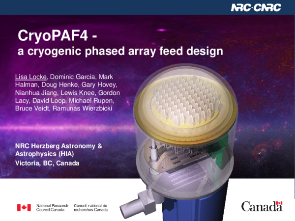 (PDF) CryoPAF4: a cryogenic phased array feed design