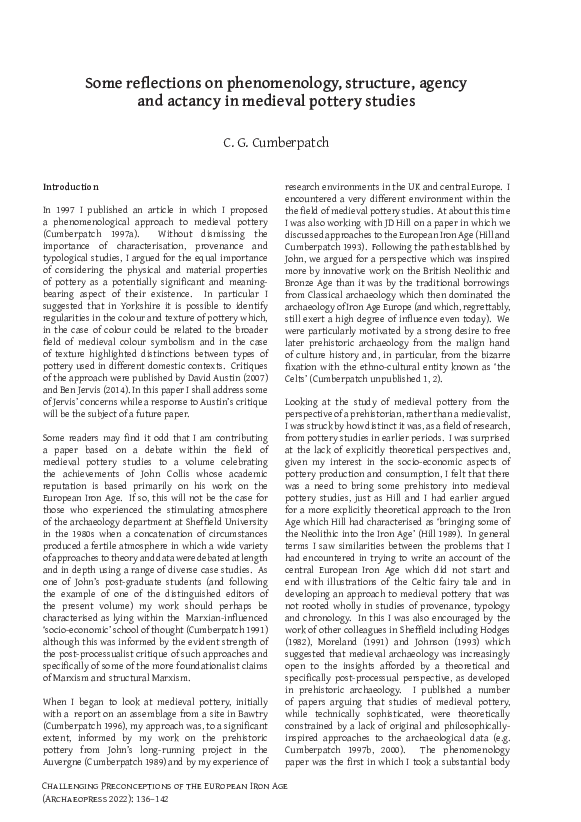 (PDF) Some reflections on phenomenology, structure, agency and actancy ...