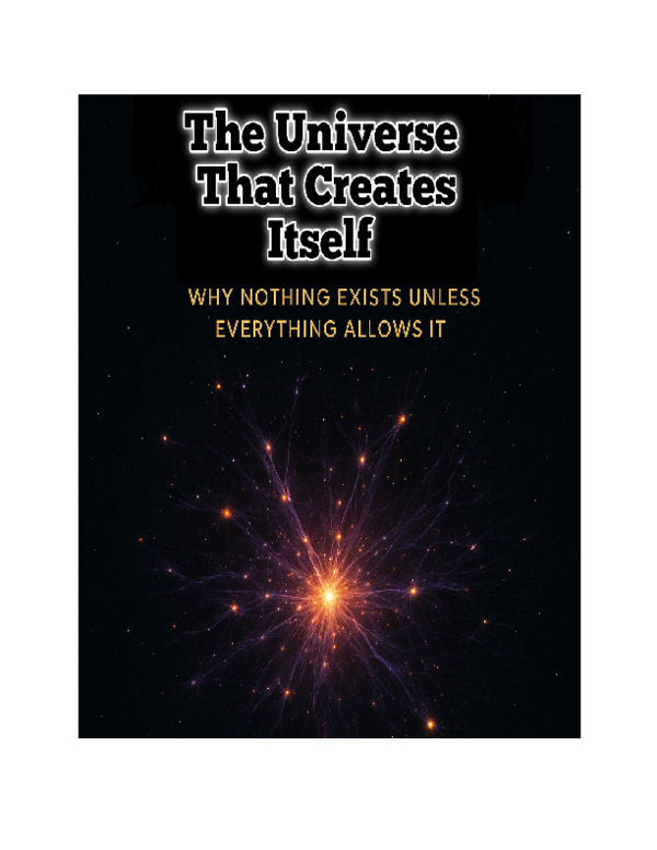 (PDF) The Universe That Creates Itself- Why Nothing Exists Unless ...