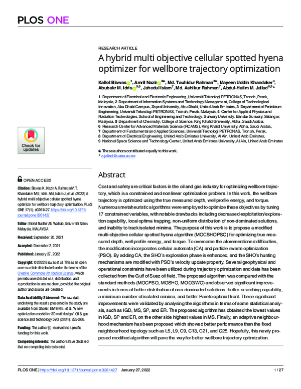 (PDF) A hybrid multi objective cellular spotted hyena optimizer for ...