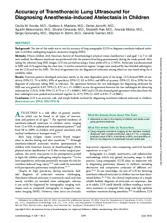 (PDF) Accuracy of Transthoracic Lung Ultrasound for Diagnosing ...