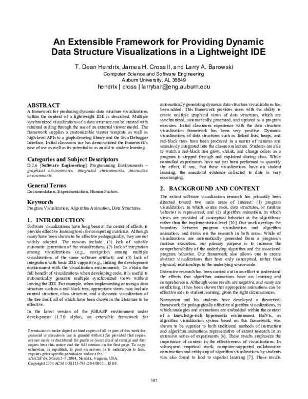 (PDF) An extensible framework for providing dynamic data structure ...
