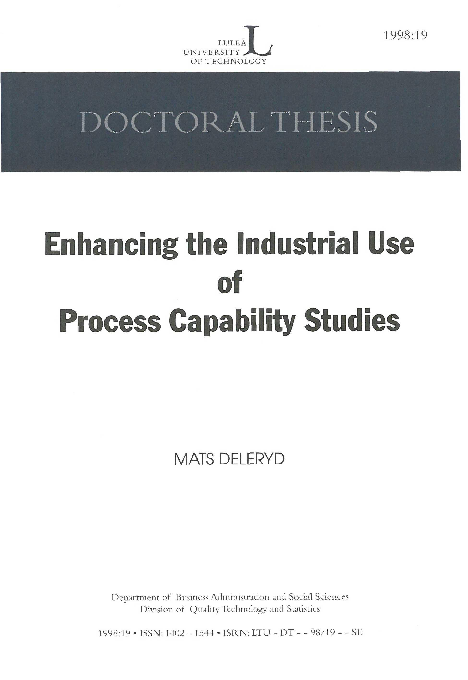 (PDF) Enhancing the industrial use of process capability studies