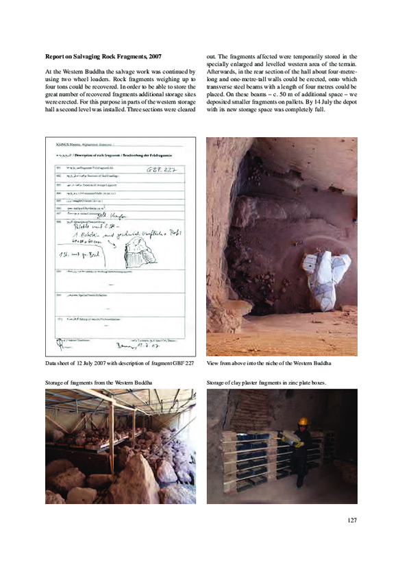 (PDF) Report on Salvaging Rock Fragments, 2007