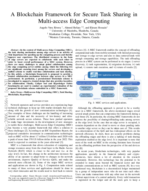 (PDF) A Blockchain Framework for Secure Task Sharing in Multi-access ...