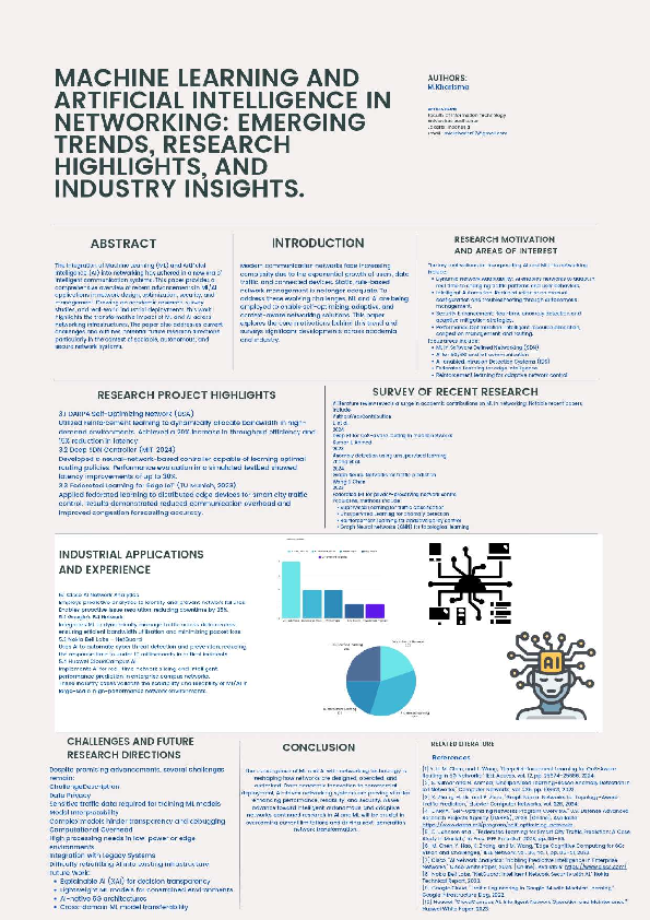 (PDF) "AI and Machine Learning in Networking: Emerging Trends, Research ...