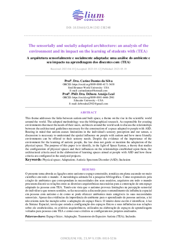 (PDF) The sensorially and socially adapted architecture: an analysis of ...
