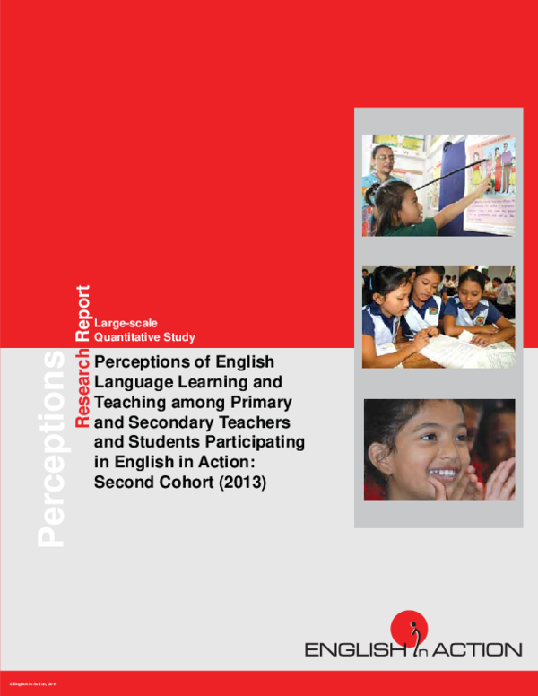(PDF) Perceptions of English Language Learning and Teaching among ...