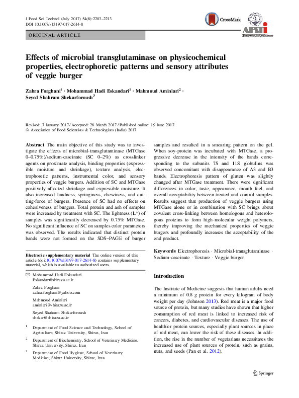(PDF) Effects of microbial transglutaminase on physicochemical ...