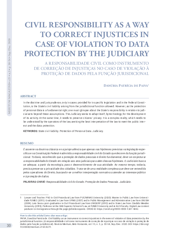 (PDF) CIVIL RESPONSIBILITY AS A WAY TO CORRECT INJUSTICES IN CASE OF ...