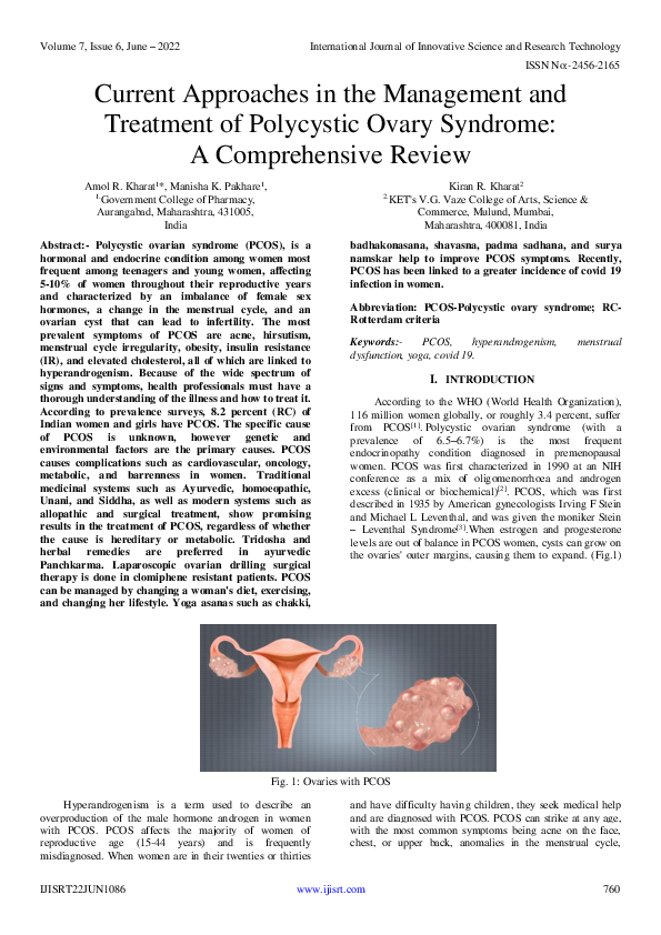 (PDF) Current Approaches in the Management and Treatment of Polycystic ...