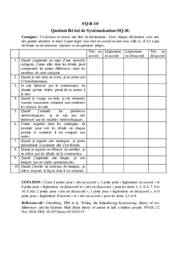 (PDF) Quotient Révisé de Systématisation (SQ-R)