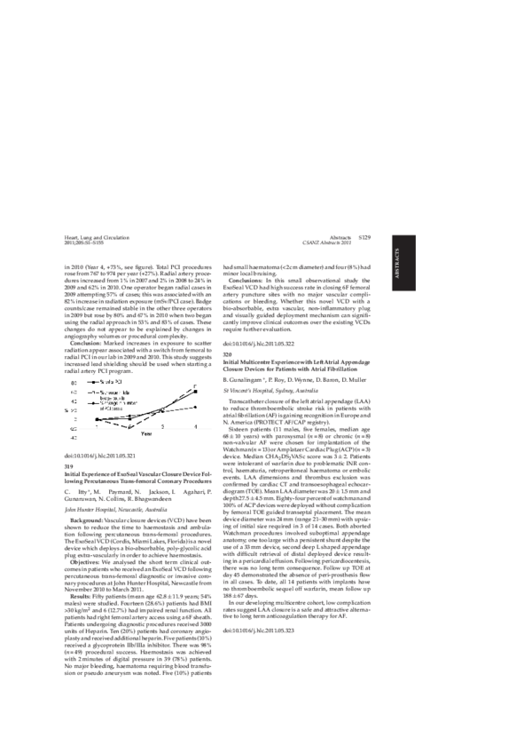 (PDF) Initial Experience of ExoSeal Vascular Closure Device Following ...