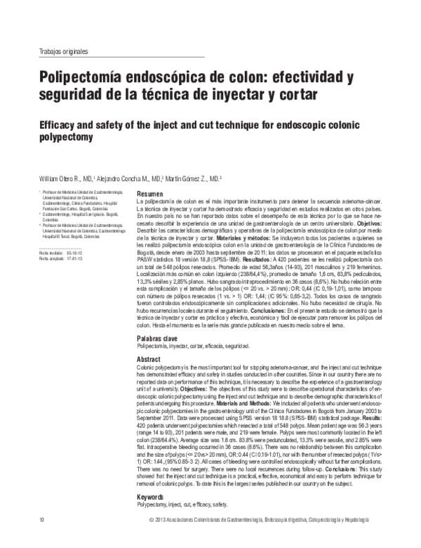 (PDF) Efficacy and safety of the inject and cut technique for ...