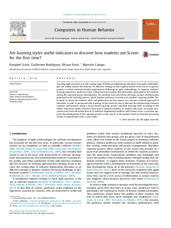 (PDF) Are learning styles useful indicators to discover how students ...