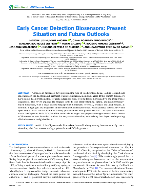 (PDF) Early Cancer Detection Biosensors: Present Situation and Future ...