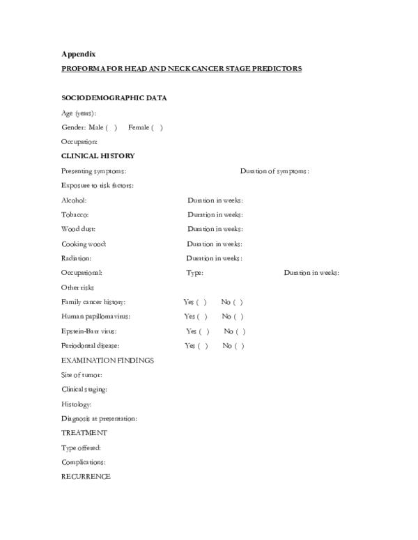 (PDF) Appendix – Supplemental material for The predictive factors of ...