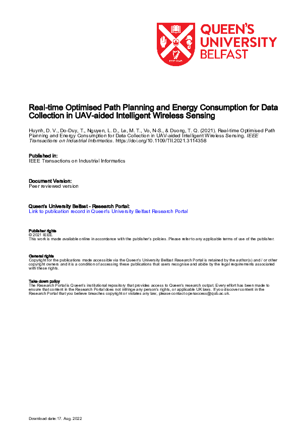 (PDF) Real-Time Optimized Path Planning and Energy Consumption for Data ...
