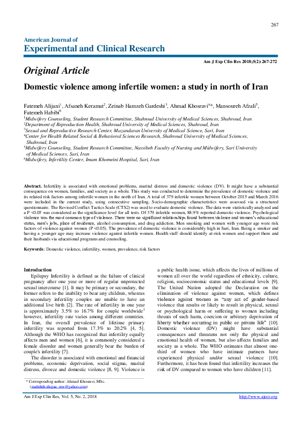 (PDF) American Journal of Experimental and Clinical Research Am J Exp ...