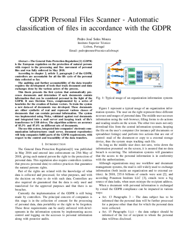 (PDF) GDPR Personal Files Scanner-Automatic classification of files in ...