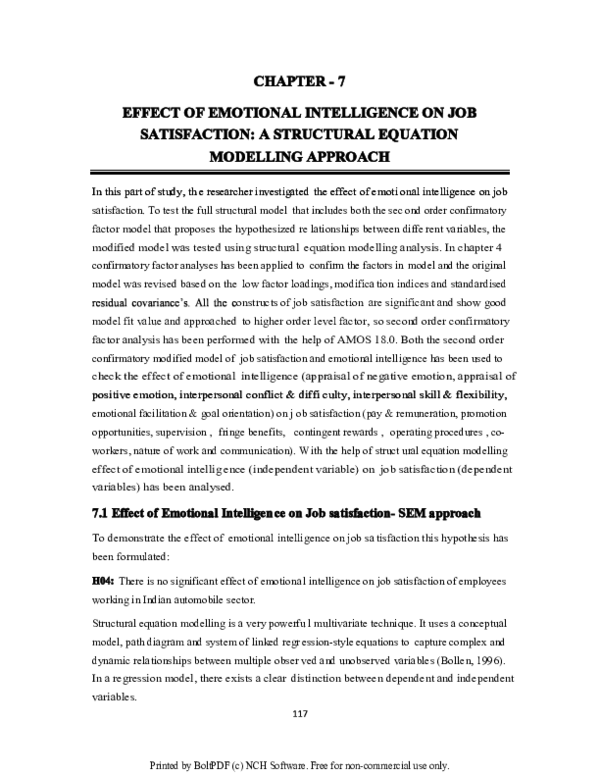 (PDF) The Effect of Emotional Intelligence on Job Satisfaction: Applied ...