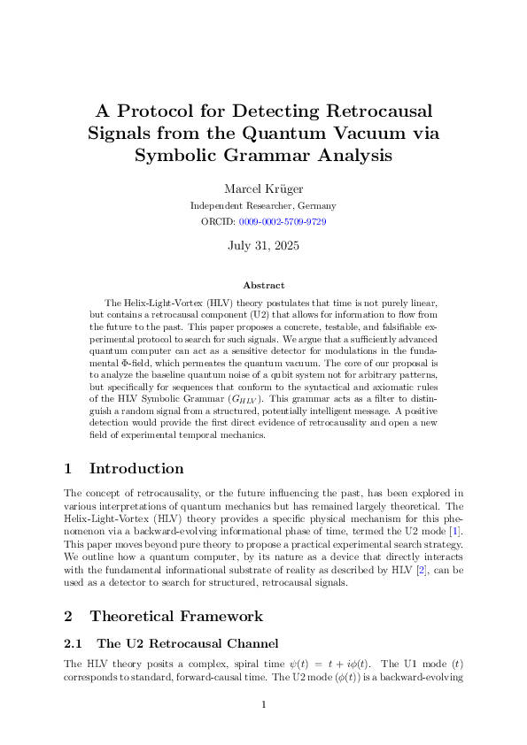 (PDF) A Protocol for Detecting Retrocausal Signals from the Quantum ...