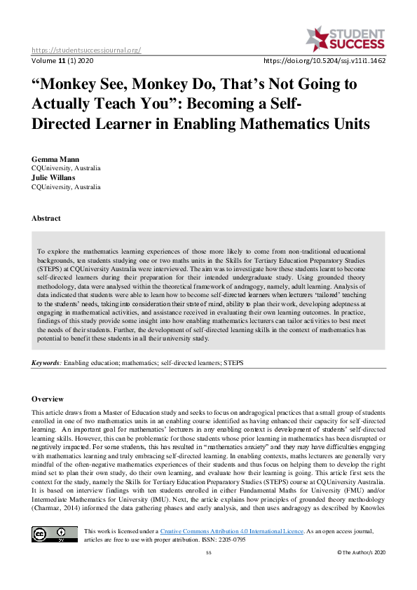 (PDF) Monkey See, Monkey Do, That’s Not Going to Actually Teach You ...