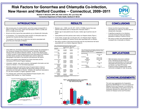 (PDF) Risk Factors for Gonorrhea and Chlamydia Co-Infection, New Haven ...