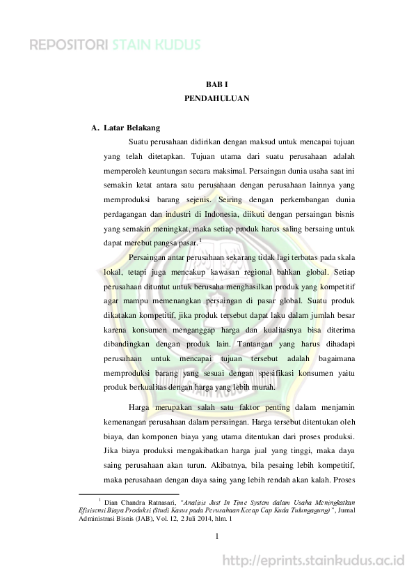 (PDF) Analisis Penerapan Sistem Just in Time Dalammeningkatkan ...