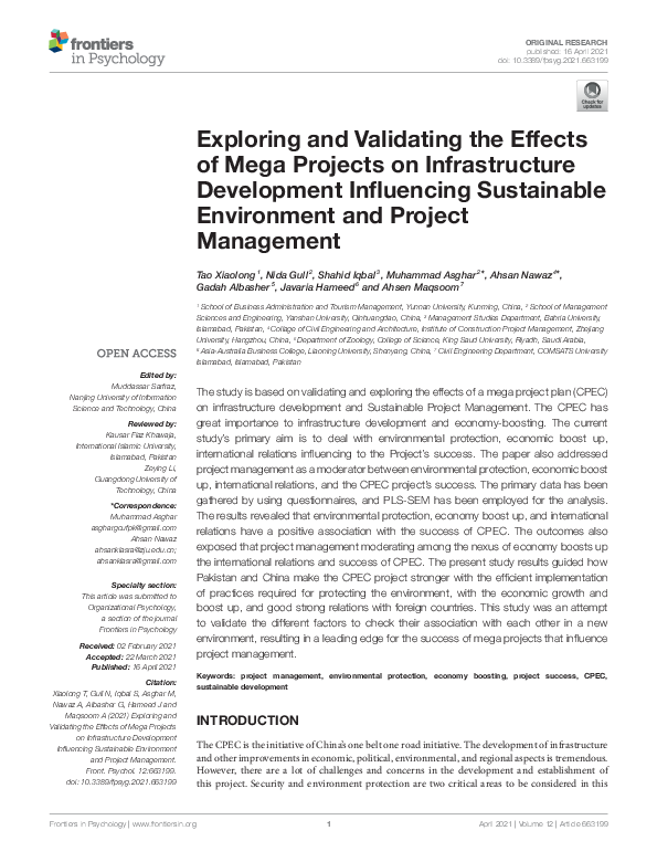 (PDF) Exploring and Validating the Effects of Mega Projects on ...
