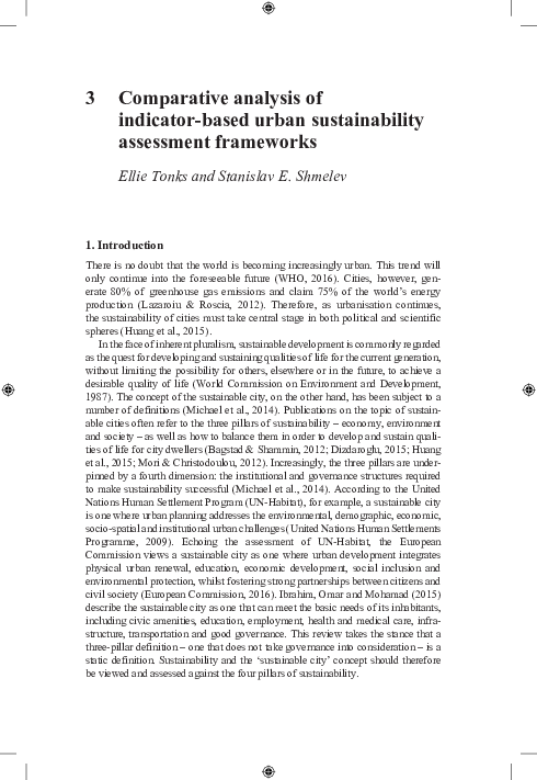 (PDF) 3 Comparative analysis of indicator-based urban sustainability ...