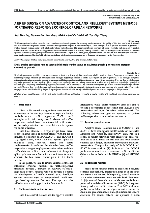 (PDF) A brief survey on advances of control and intelligent systems ...