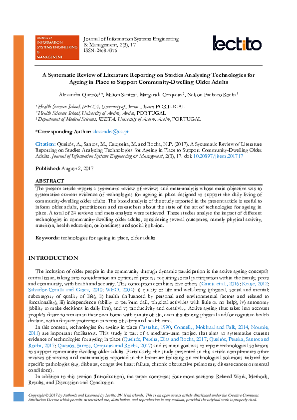 (PDF) A Systematic Review of Literature Reporting on Studies Analysing ...