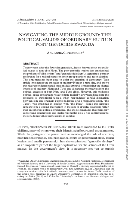 (PDF) Navigating the Middle Ground: The Political Values of Ordinary ...