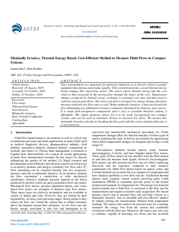 (PDF) Minimally Invasive, Thermal Energy Based, Cost-Efficient Method ...