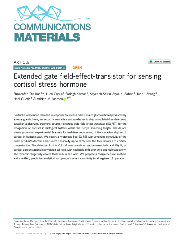 (PDF) Extended gate field-effect-transistor for sensing cortisol stress ...
