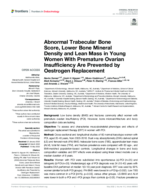 (PDF) Abnormal Trabecular Bone Score, Lower Bone Mineral Density and ...
