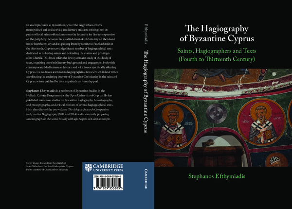 (PDF) The Hagiography of Byzantine Cyprus. Saints, Hagiographers and ...