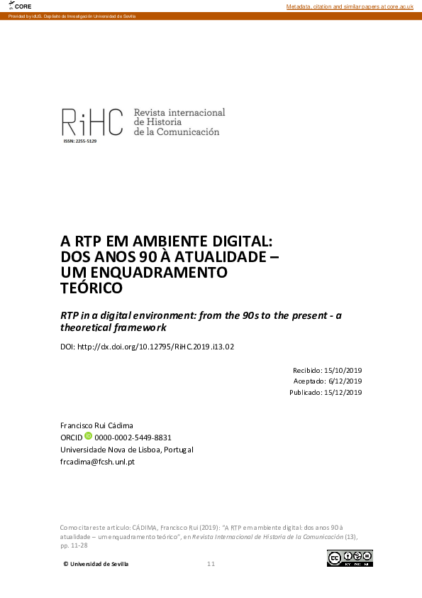 (PDF) RTP in a digital environment: from the 90s to the present - a ...