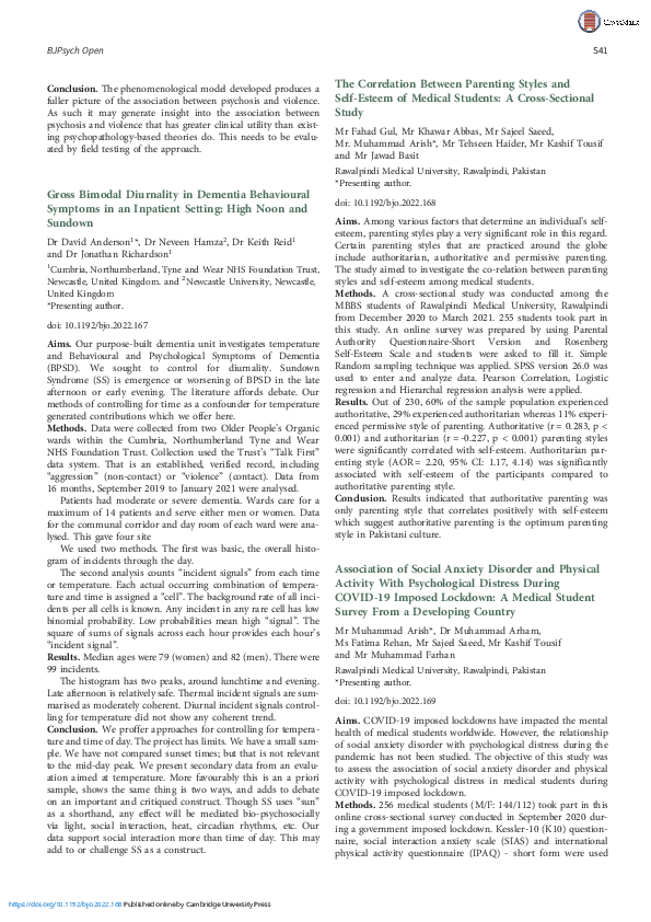 (PDF) The Correlation Between Parenting Styles and Self-Esteem of ...