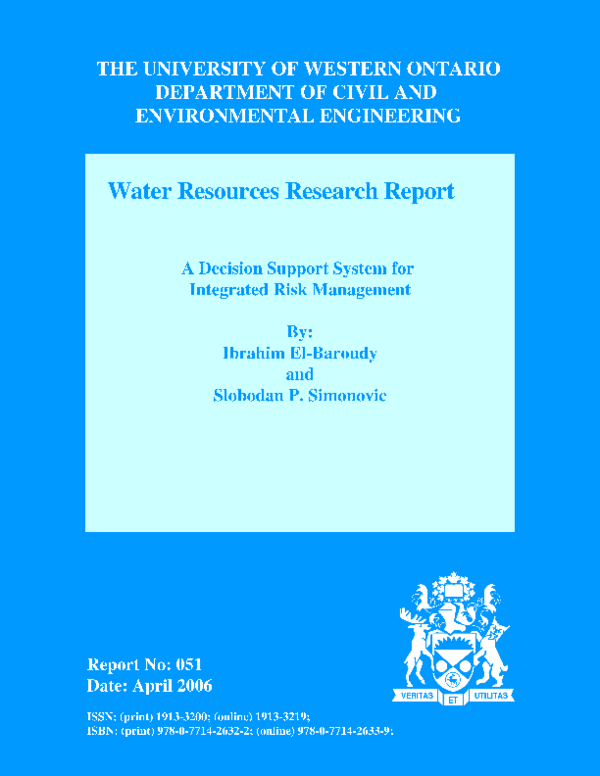 (PDF) A Decision Support System for Integrated Risk Management