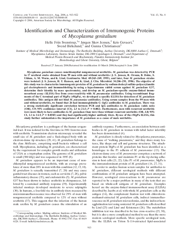 (PDF) Identification and Characterization of Immunogenic Proteins of ...