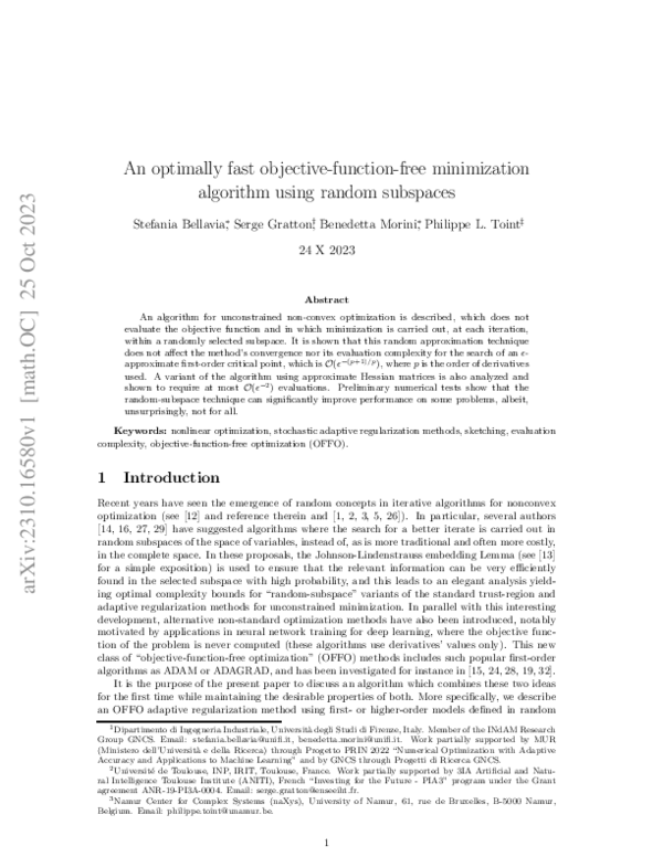 (PDF) An optimally fast objective-function-free minimization algorithm ...