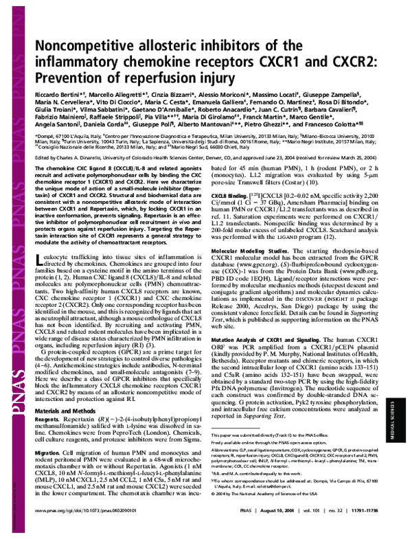 (PDF) Noncompetitive allosteric inhibitors of the inflammatory ...