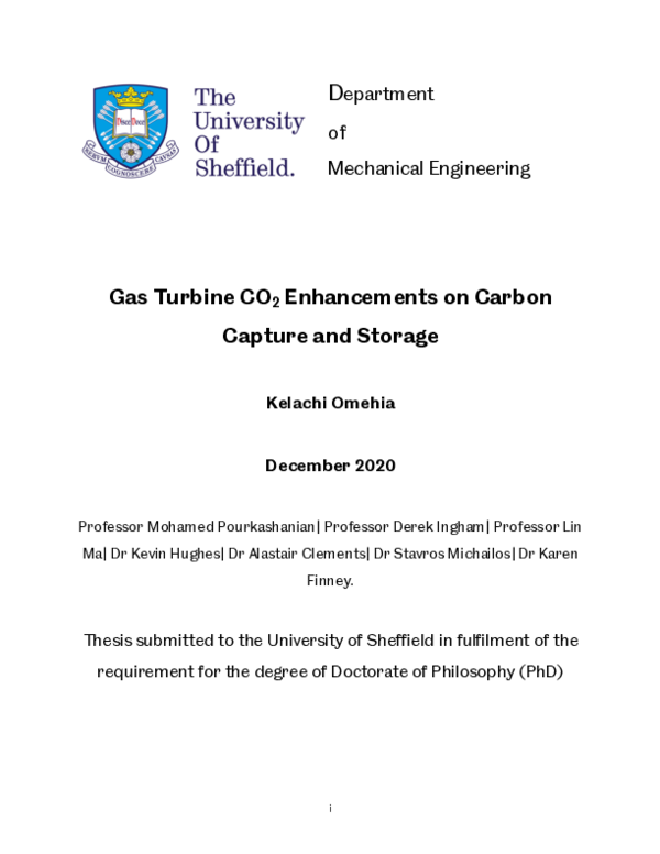 (PDF) Gas Turbine CO2 Enhancements on Carbon Capture and Storage