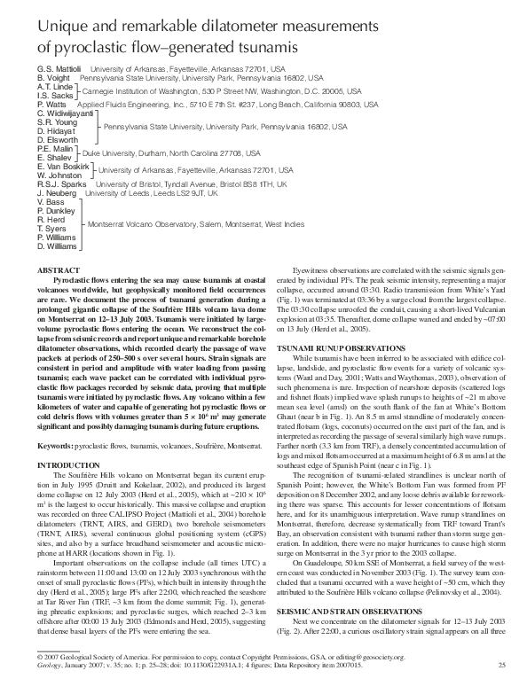(PDF) Unique and remarkable dilatometer measurements of pyroclastic ...