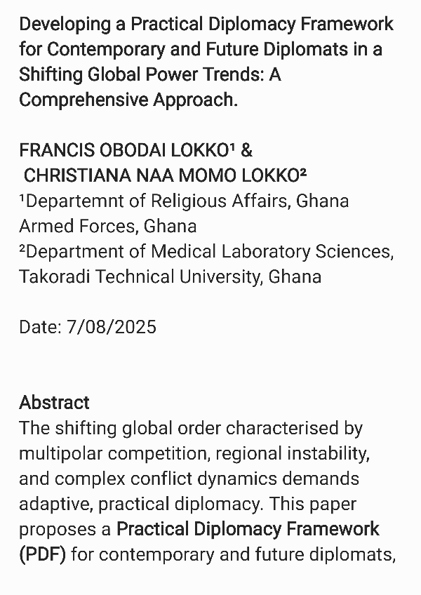 Pdf Developing Contemporary And Future Diplomats