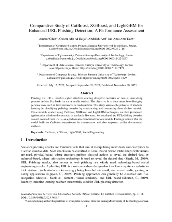 (PDF) Comparative Study of CatBoost, XGBoost, and LightGBM for Enhanced ...